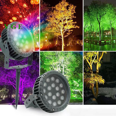 6W 12W 18W 24W 36W 48W LED Round Flood Light For Trees Walls